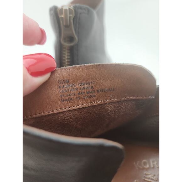 Kork-Ease Castaneda Women's 8.5 Black Leather Heeled Bootie - Picture 8 of 13